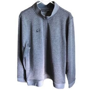 Under Armour coldgear loose Size Large gray athletic 1/4 zip long sleeve